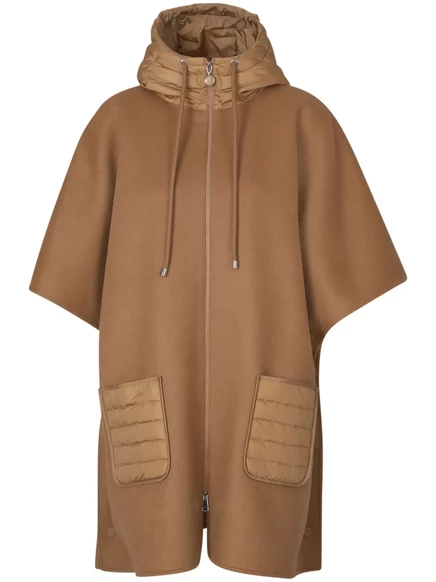 Накидка с капюшоном Moncler brown