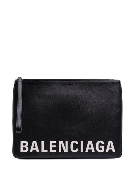 Клатч Balenciaga Ville кожаный, черный
