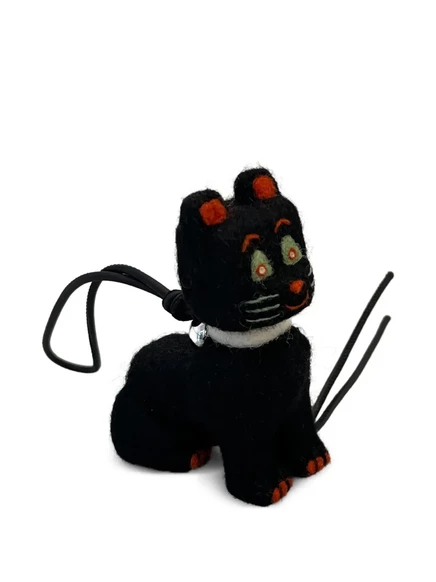 Брелок Loewe Cat фетровый, черный