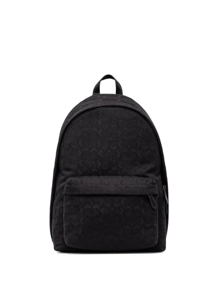 Мужской рюкзак Coach с монограммой, черный