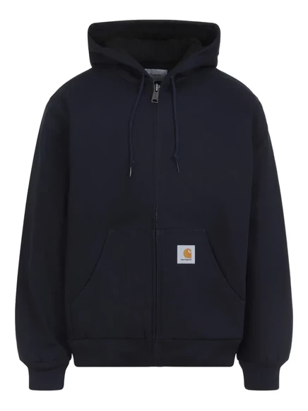 Мужская куртка‑худи Carhartt WIP на молнии, темно‑синяя