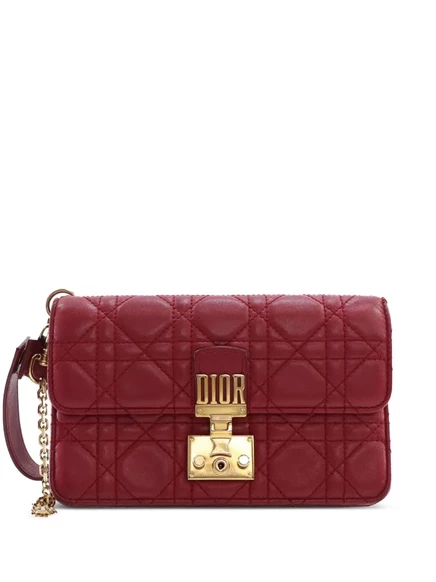 Женский клатч Christian Dior DiorAddict из кожи, красный