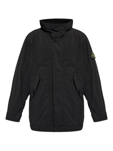 Куртка-парка с нашивками Stone Island Compass black