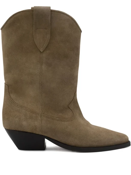Замшевые ковбойские сапоги ISABEL MARANT Duerto brown