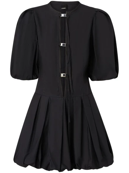 Женское мини-платье PINKO с пряжкой, черное