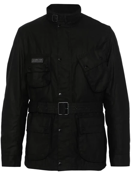 Мужская куртка Barbour Winter SL International, вощеная, черная
