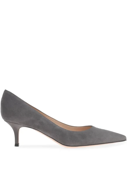 Кожаные туфли-лодочки Gianvito Rossi 55 мм grey