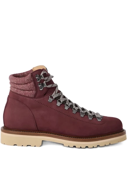 Мужские треккинговые ботинки Brunello Cucinelli, красные