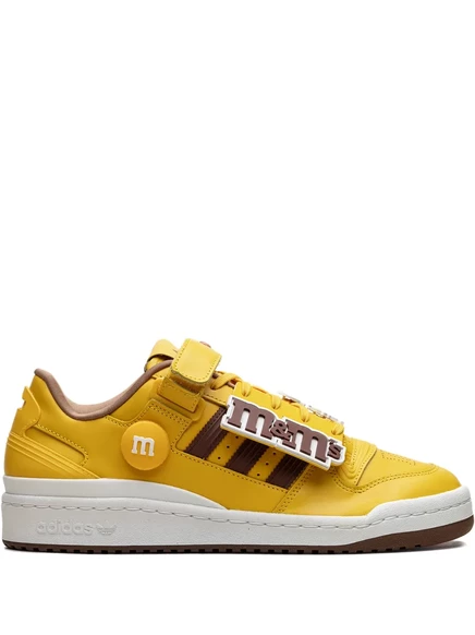 Мужские кроссовки Adidas Forum Low 84 с желтыми полосами