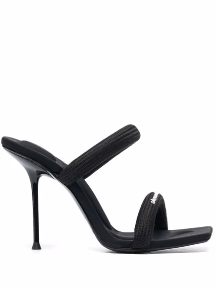 Босоножки с логотипом Alexander Wang Julie black
