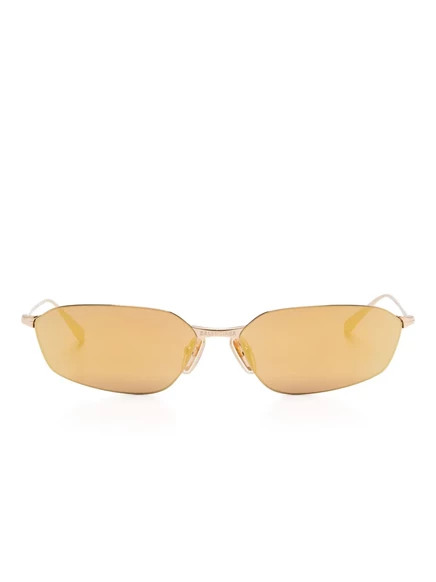Солнцезащитные очки Balenciaga Eyewear в геометрической оправе gold