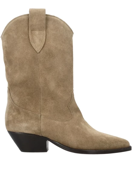 Замшевые сапоги ISABEL MARANT Duerto neutrals