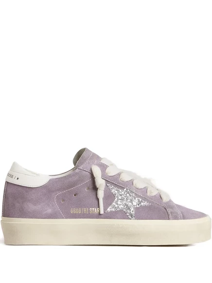 Женские кеды Golden Goose Hi Star, лавандовые