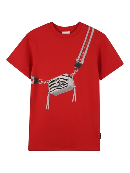 Детское платье Marc Jacobs Kids Snapshot, красное