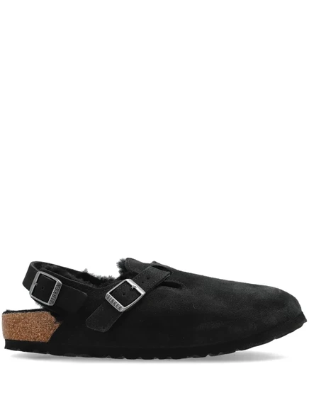 Женские шлепанцы Birkenstock Tokyo замшевые, черные