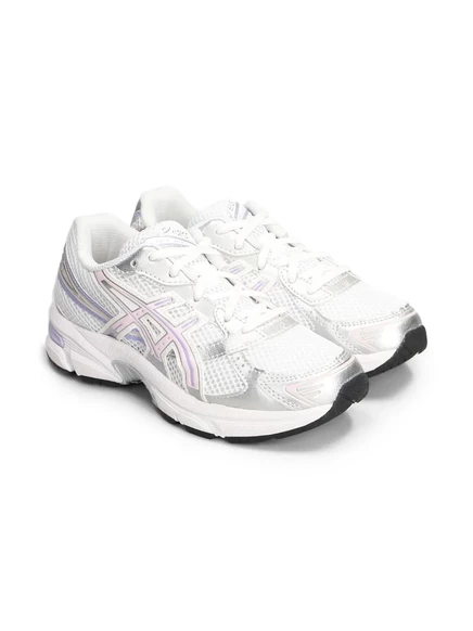 Детские кроссовки ASICS Kids сетчатые на шнуровке, белые