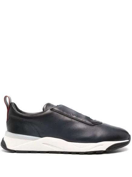 Кожаные кроссовки Santoni blue