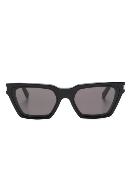Женские солнцезащитные очки Saint Laurent Eyewear cat-eye, черные
