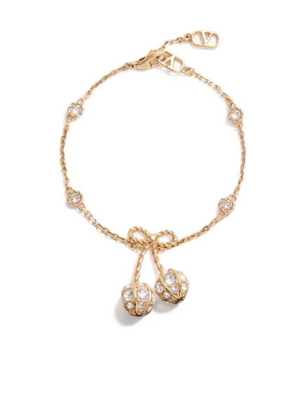 Женский браслет Valentino Cherryfic со Swarovski, золотистый