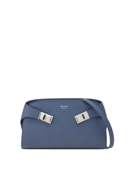 Женская сумка через плечо Ferragamo Mini Hug, синяя