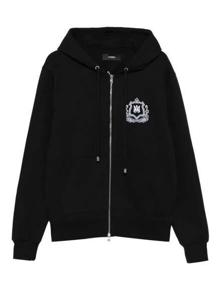 Толстовка с капюшоном AMIRI MA Crest на молнии black
