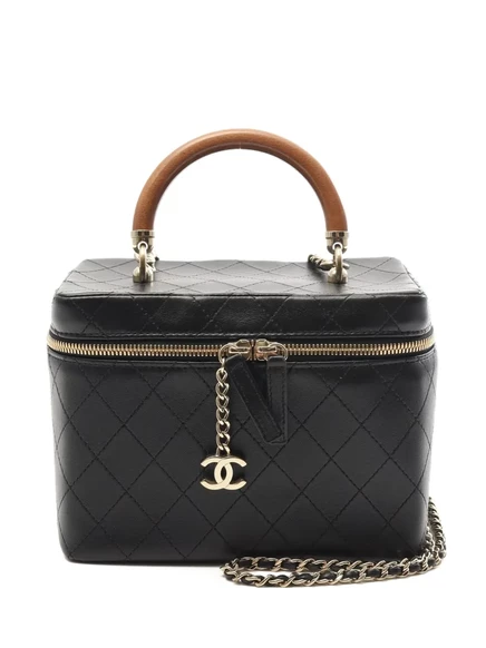 Женская сумка-тоут CHANEL Pre-Owned Vanity 2018-2019, черная