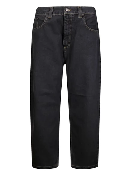 Мужские джинсы Carhartt WIP Brandon стираные, черные