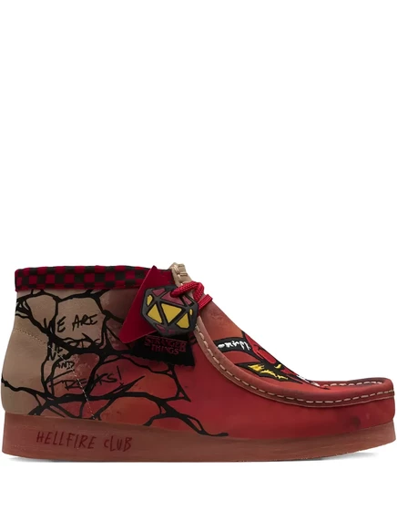 Мужские туфли Clarks Originals Wallabee, красные
