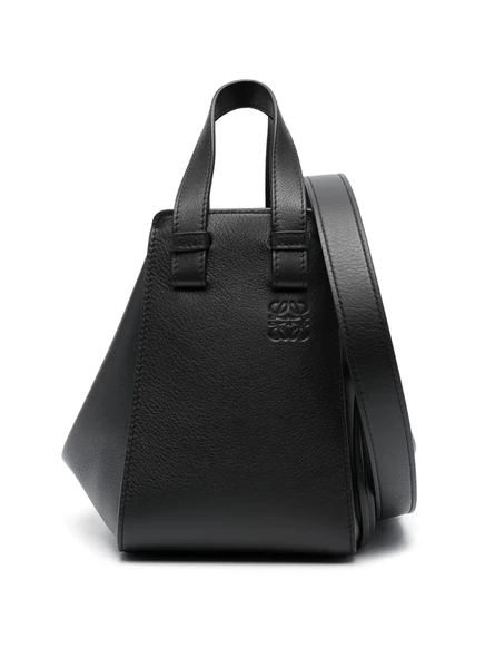 Кожаная сумка-тоут LOEWE Hammock black
