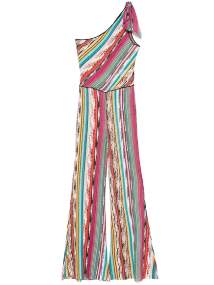 Женский полосатый комбинезон Missoni, темно-розовый