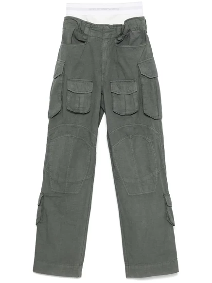 Женские карго-брюки Alexander Wang, зелёные