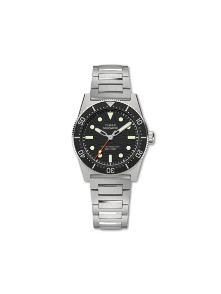 Мужские часы Timex Deepwater Reef 200, автомат, корпус и браслет из нержавеющей стали, серебристые