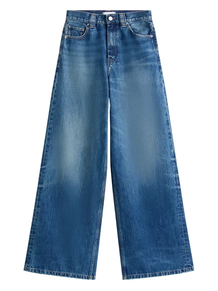 Женские джинсы Tommy Hilfiger 70s широкие, высокая талия, синие