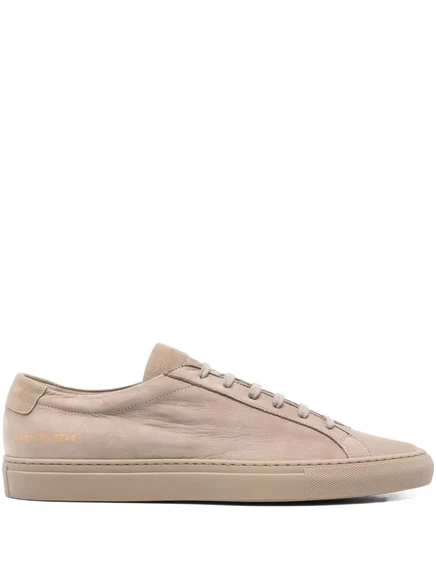 Мужские низкие кроссовки COMMON PROJECTS из замши и кожи, бежевые