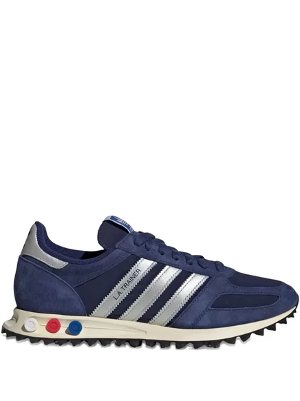 Мужские кроссовки Adidas LA Trainer кожаные, темно-синие