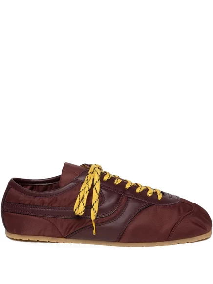Кроссовки DRIES VAN NOTEN на шнуровке 359 bordeaux