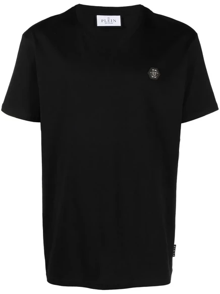 Футболка с готическим логотипом Philipp Plein black