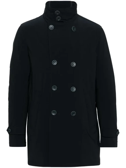 Двубортное пальто Herno blue