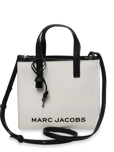 Сумка-тоут Marc Jacobs Mini с верхней ручкой, черно-белая