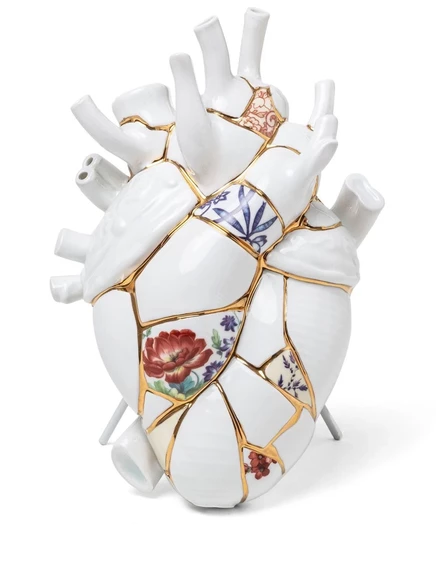 Ваза Seletti Love in Bloom 25 см, белая