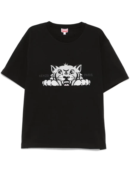 Мужская футболка Kenzo Gots Happy Tiger, черная
