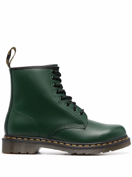 Кожаные ботинки Dr. Martens 1460 с 8 ушками green
