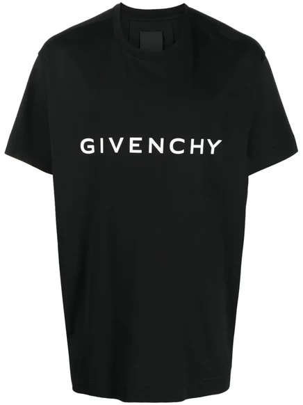 Футболка с открытыми плечами Givenchy Archetype black