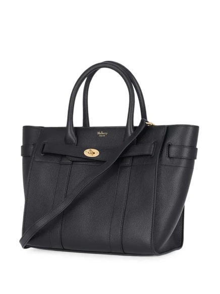 Женская сумка-тоут Mulberry Bayswater из зернистой кожи, черная