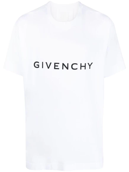 Футболка с открытыми плечами Givenchy Archetype white
