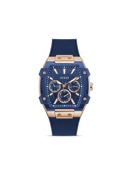 Мужские часы guess usa 44 мм стальной корпус, синий