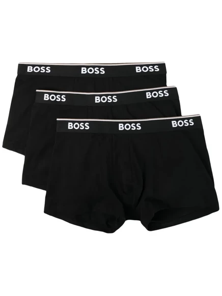 Мужские трусы-боксеры BOSS из хлопка, черные