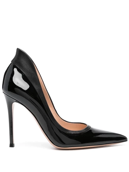 Кожаные туфли-лодочки Gianvito Rossi для смокинга длиной 100 мм black