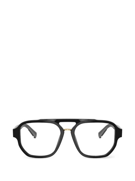 Мужские очки Dolce & Gabbana Eyewear в оправе пилот, черные