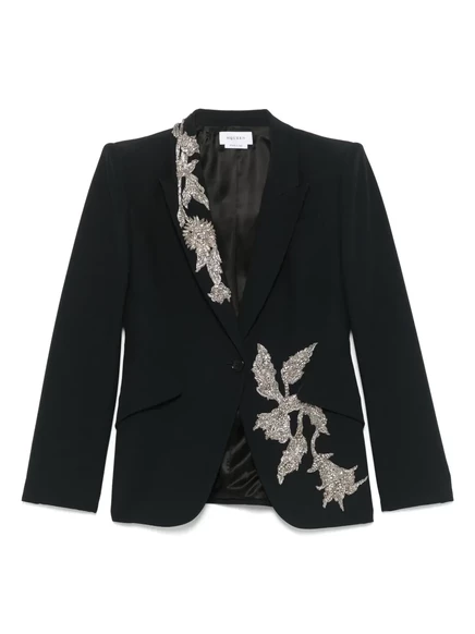Женский пиджак Alexander McQueen с декором, черный